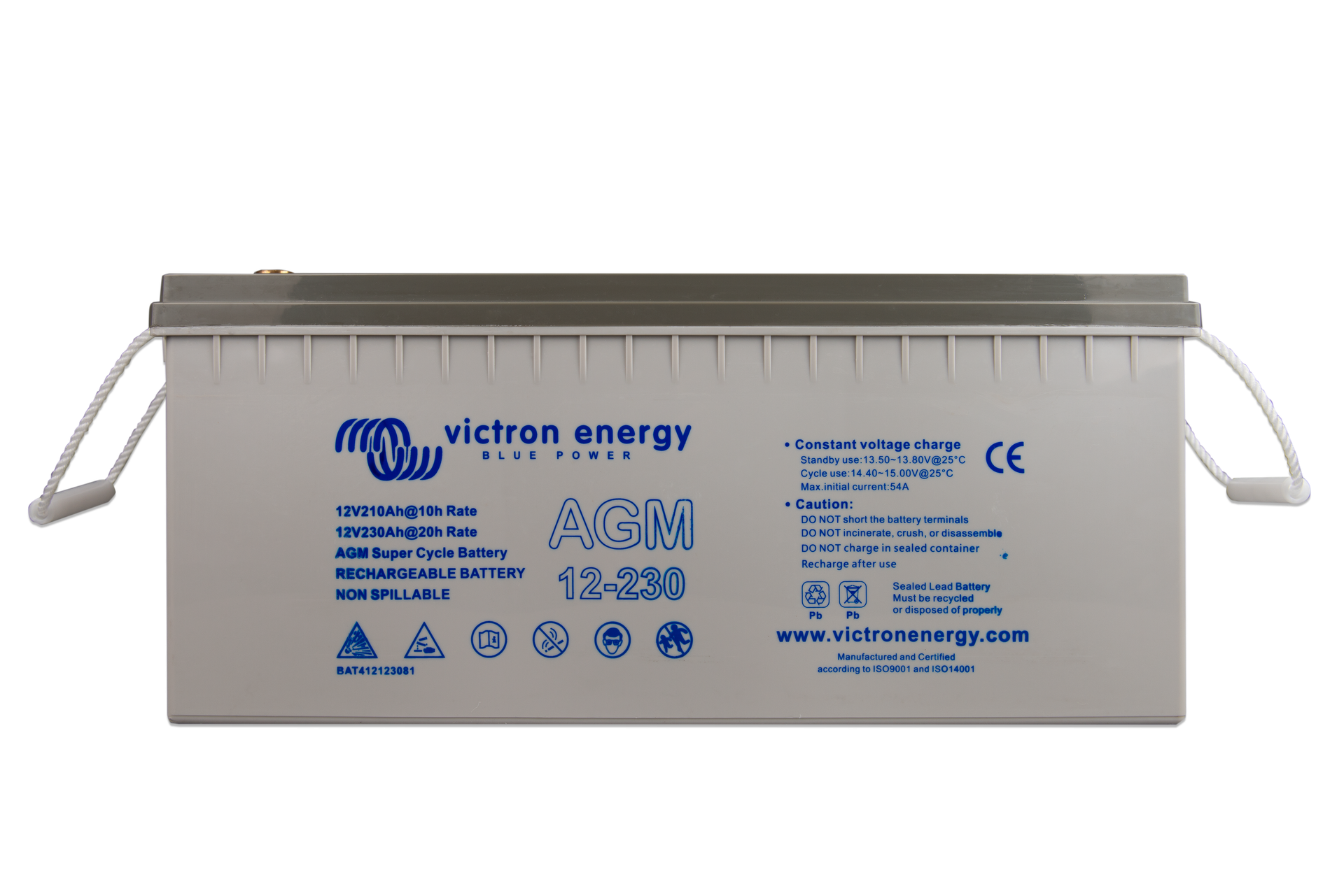12V/230Ah AGM Super Cycle Batt. (M8)