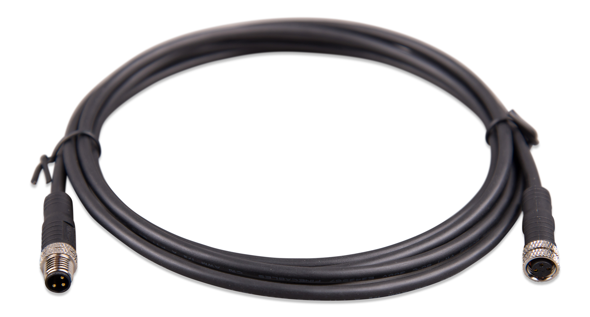 M8 circular connector Male/Female 3 pole cable 5m (bag of 2)