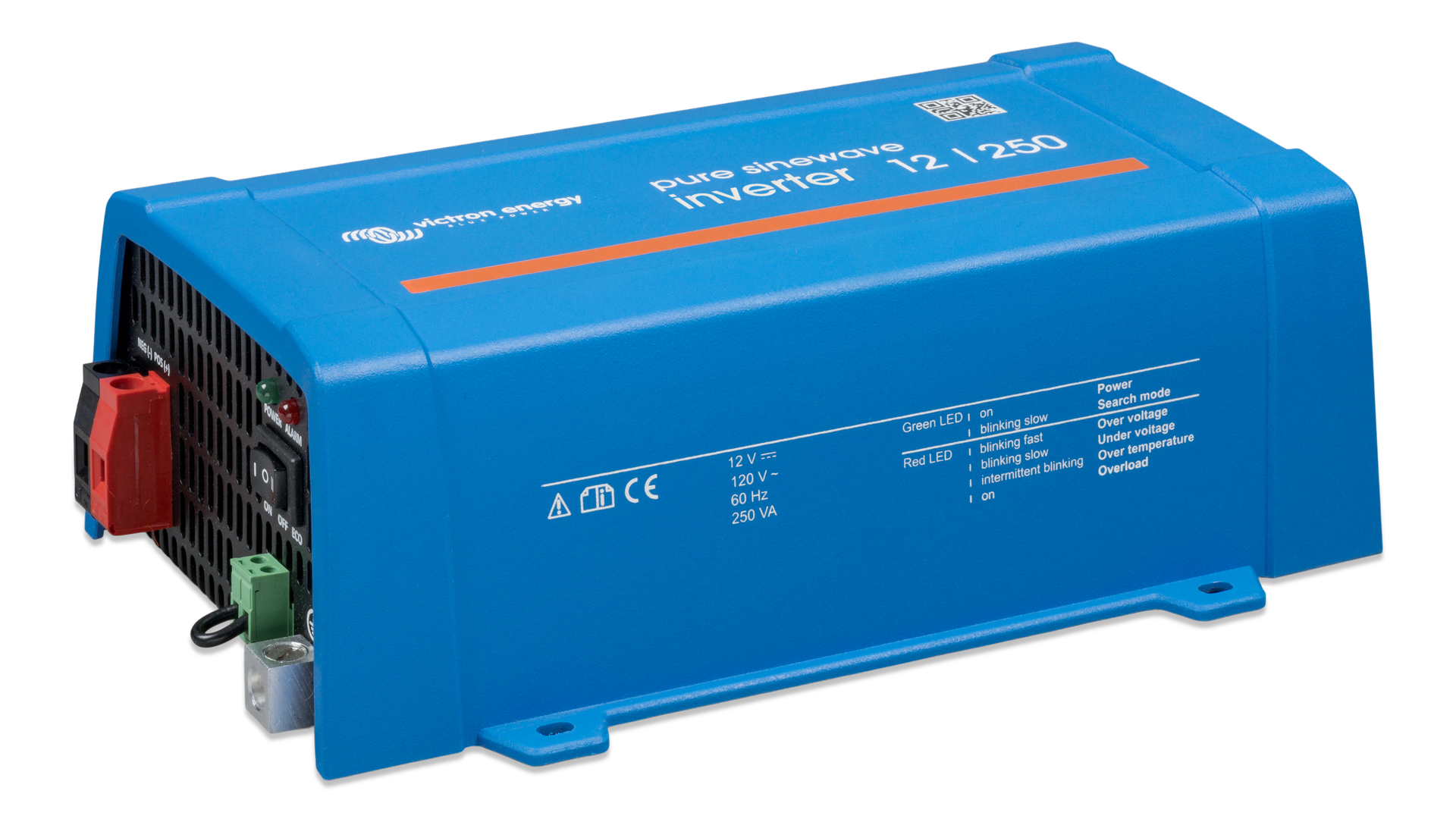 Phoenix Inverter 12/250 120V VE.Direct NEMA GFCI (UL 458)