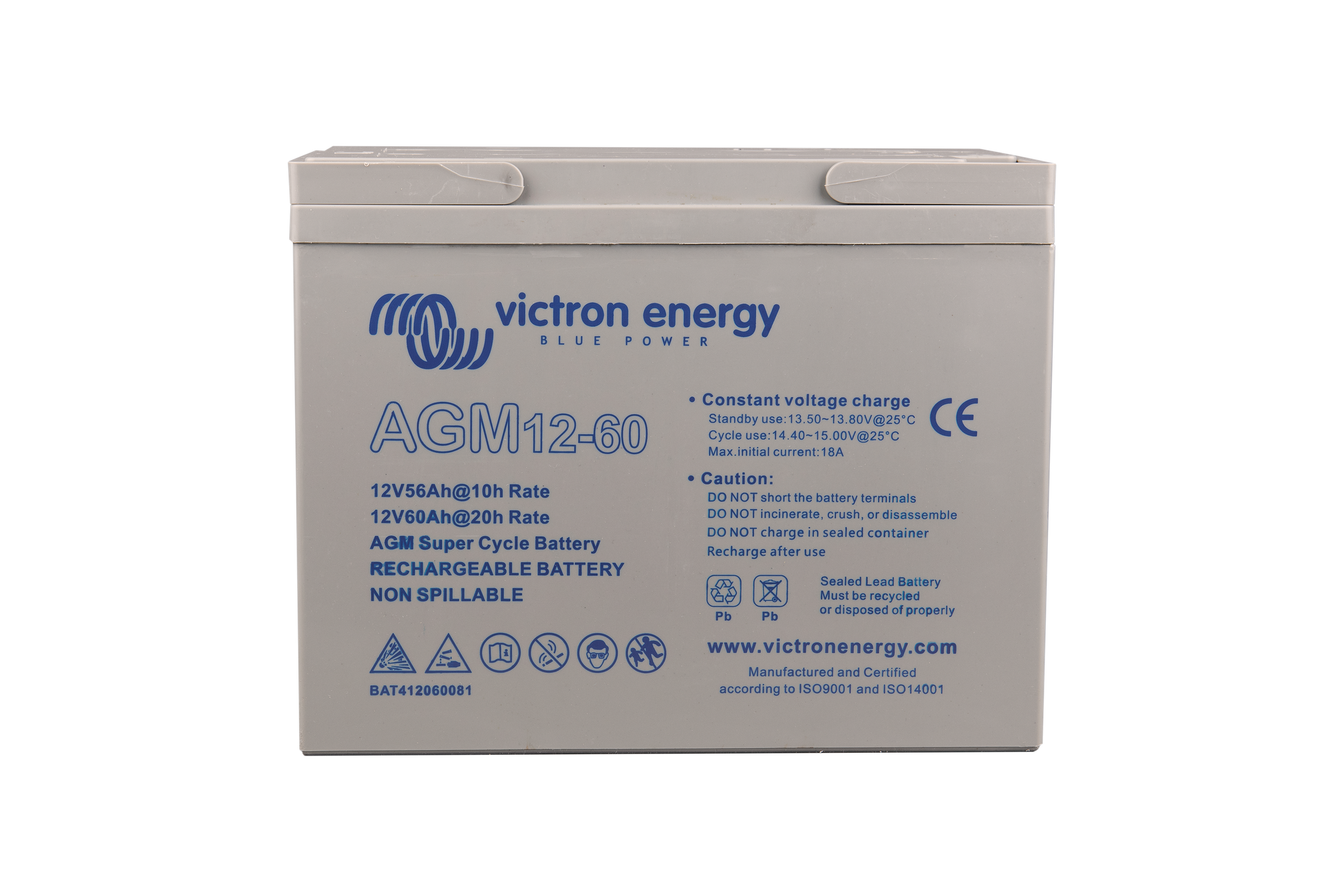 12V/60Ah AGM Super Cycle Batt. (M6)