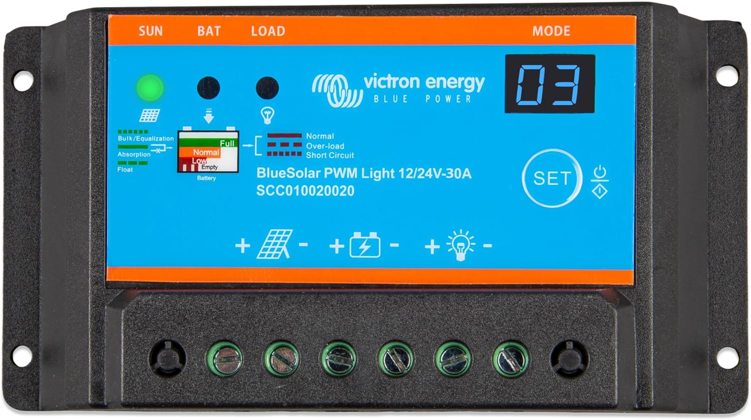 BlueSolar PWM-Light Charge Controller 12/24V-30A
