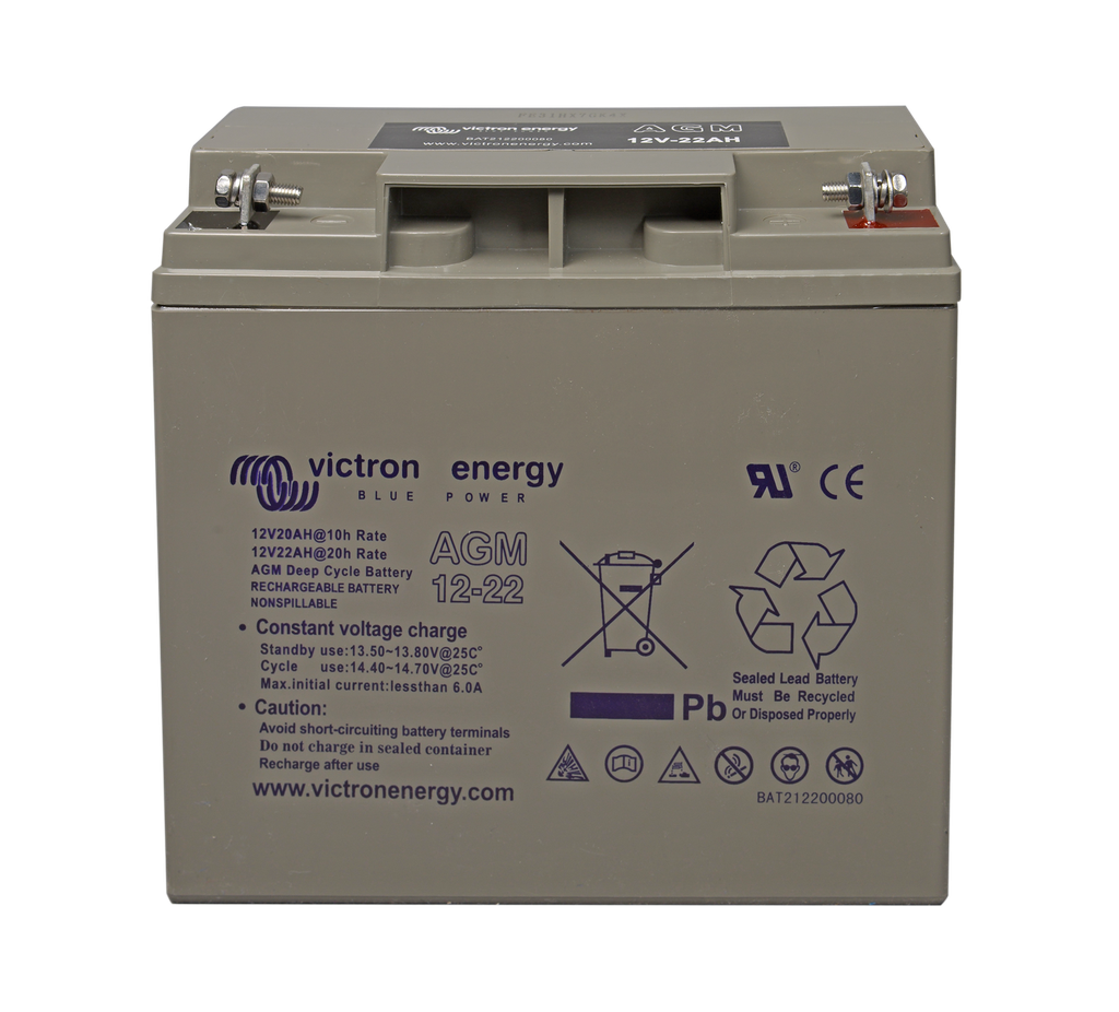 12V 22Ah AGM Battery (front) [#2647]