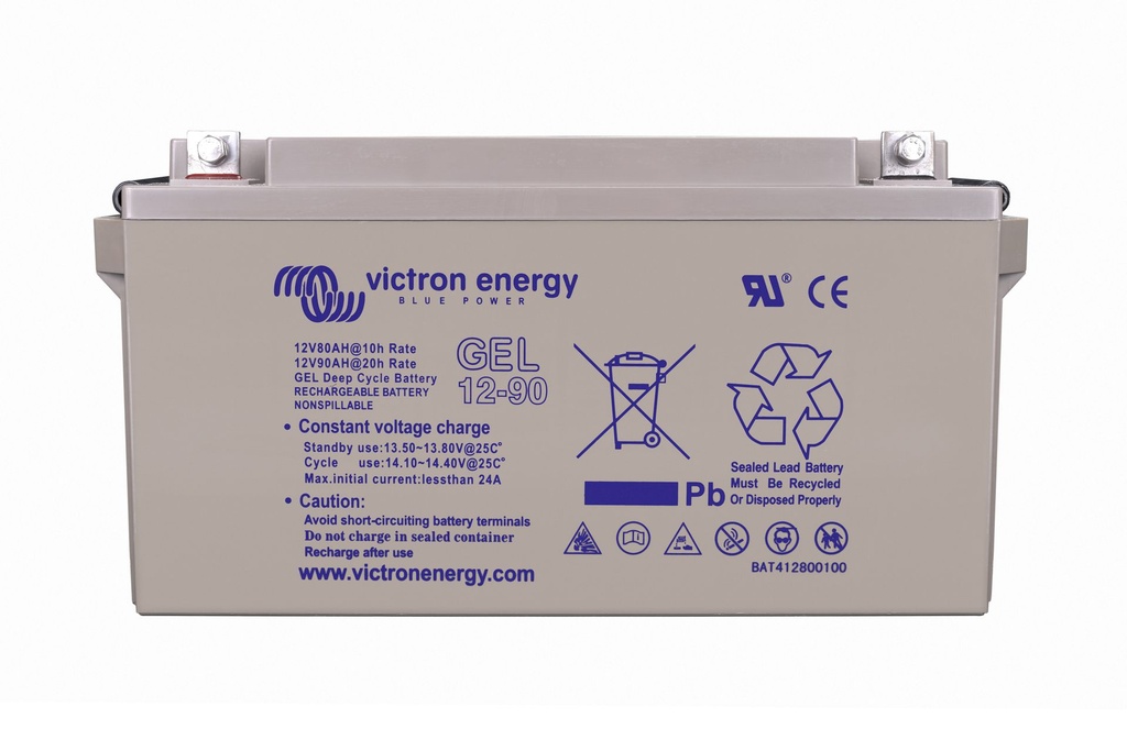 12V 90Ah GEL Deep Cycle (front) [#3766]