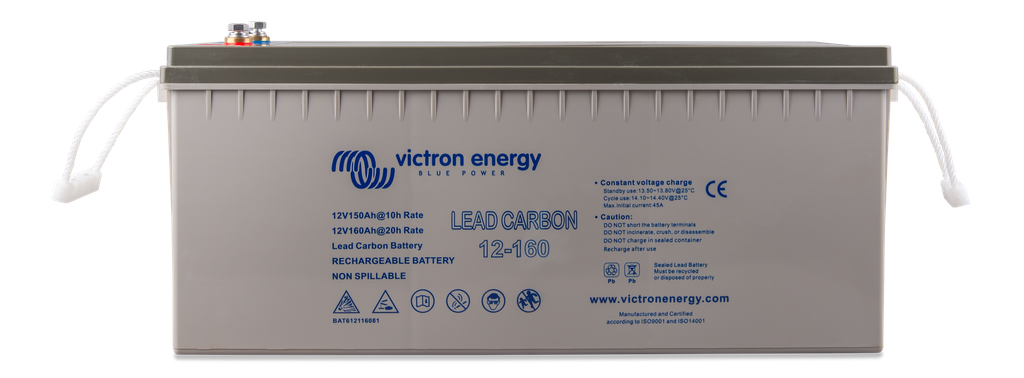 Lead-carbon battery 12V-160Ah - front [#4888]