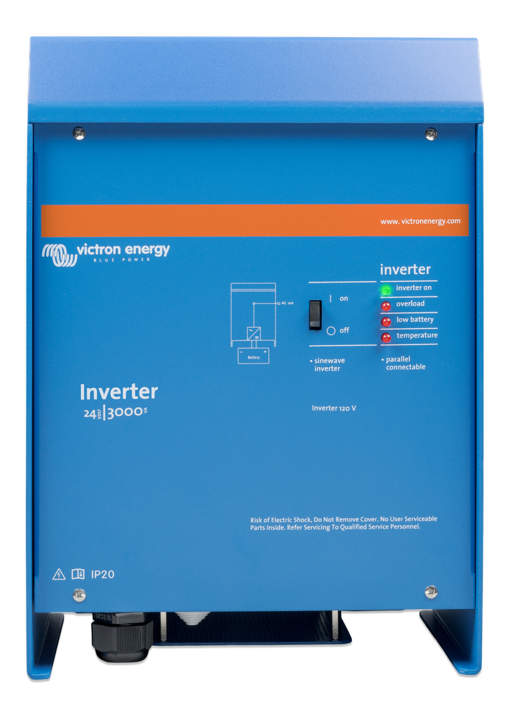 Inverter 24V 3000VA 120V VE Bus (front)  [#20017]