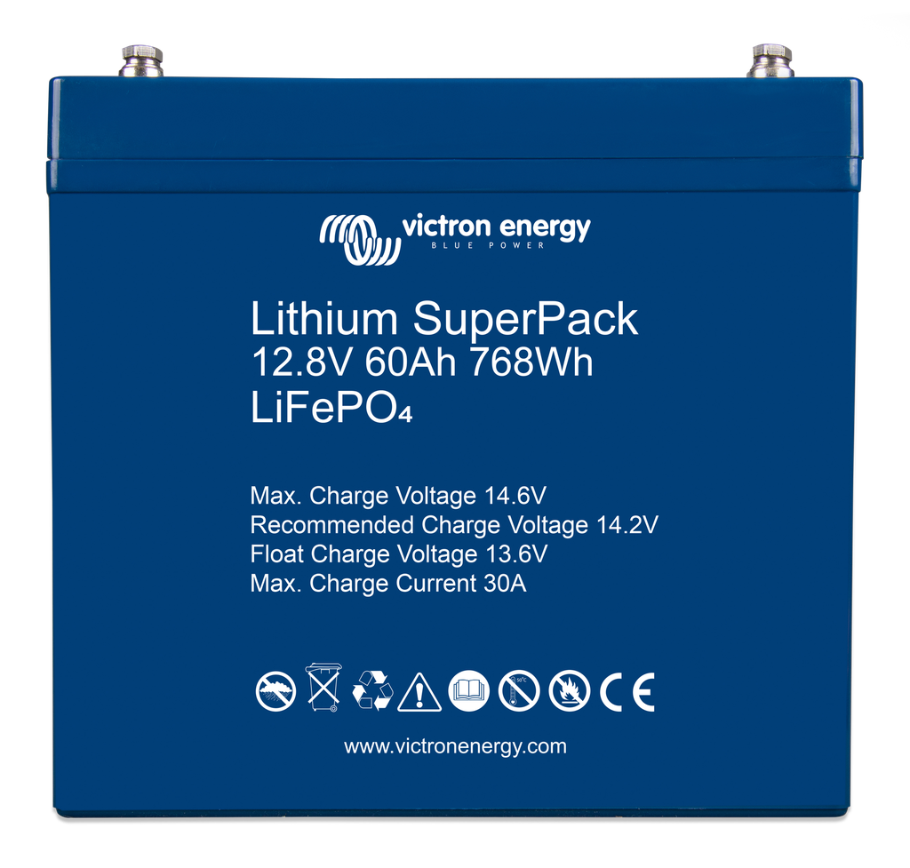 Lithium SuperPack 12,8V 60Ah 768Wh (front) [#39730]