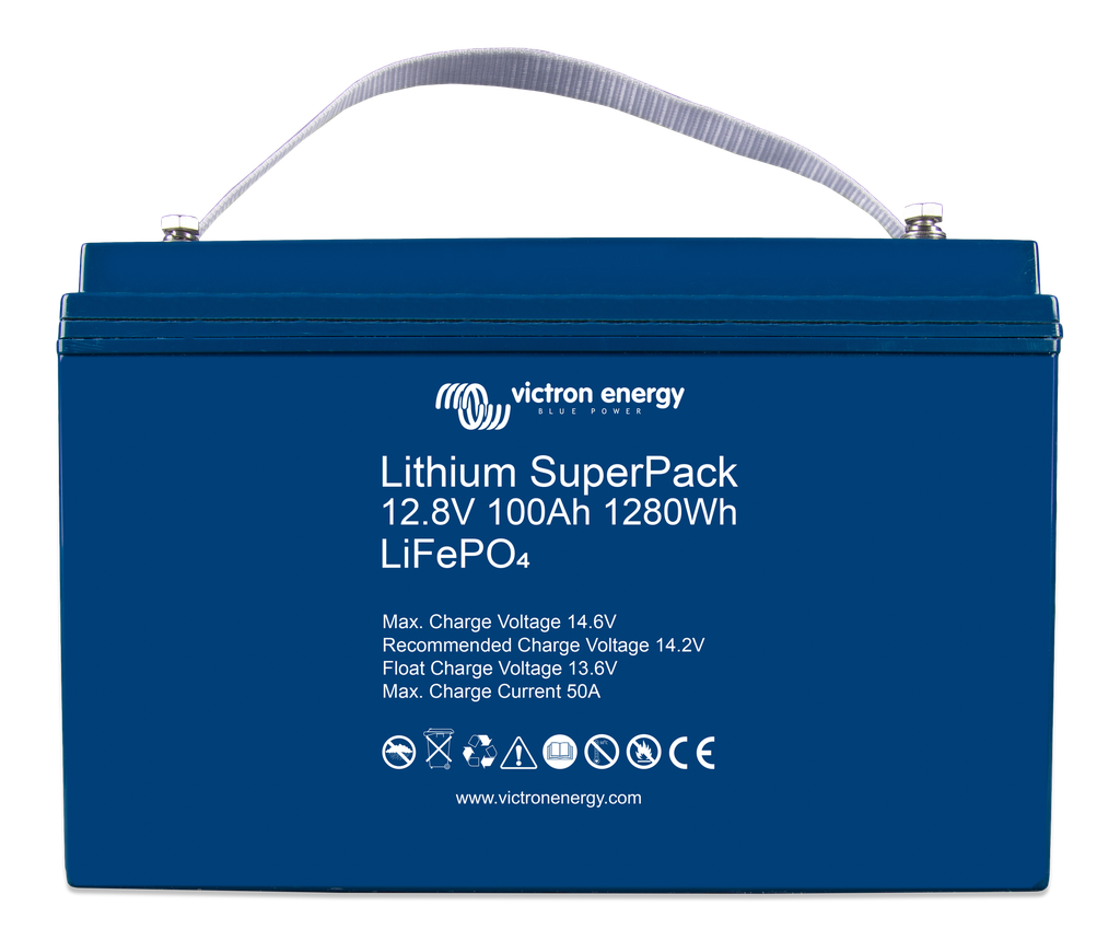 Lithium SuperPack 12,8V 100Ah 1280Wh (front) [#39751]