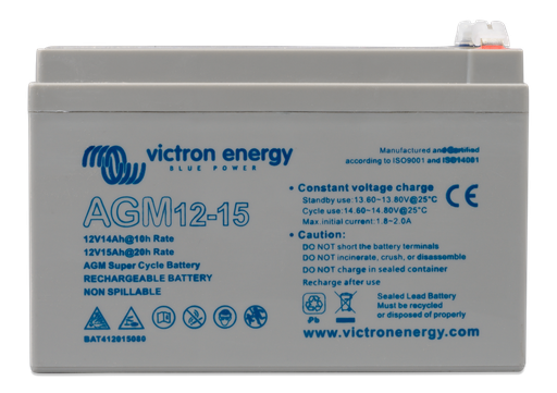 [BAT412015081] 12V/15Ah AGM Super Cycle Batt. (M5)