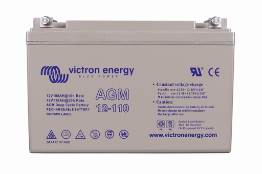 [BAT412101085] 12V/110Ah AGM Deep Cycle Batt. (M8)