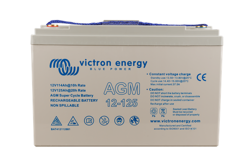 [BAT412112081] 12V/125Ah AGM Super Cycle Batt. (M8)