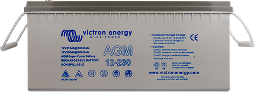 [BAT412123081] 12V/230Ah AGM Super Cycle Batt. (M8)