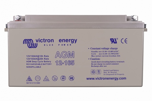 [BAT412151084] 12V/165Ah AGM Deep Cycle Batt.