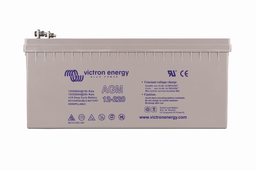 [BAT412201085] 12V/220Ah AGM Deep Cycle Batt. (M8)