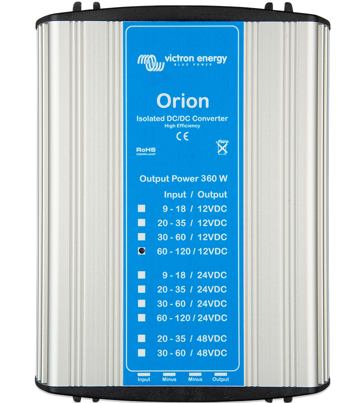 Orion DC-DC Wandler 60-120V zu 12V/24V, isoliert