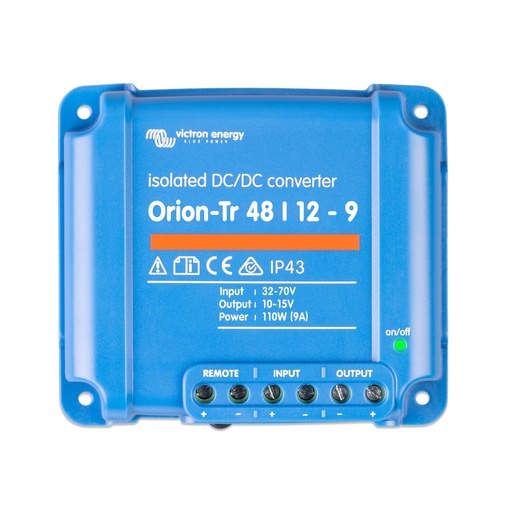 [ORI481210110] Orion-Tr 48/12-9A (110W) Isolated DC-DC converter