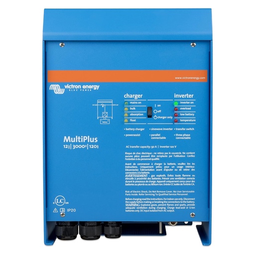 [PMP122301102] MultiPlus 12/3000/120-50 120V VE.Bus (UL 1741 & 458)