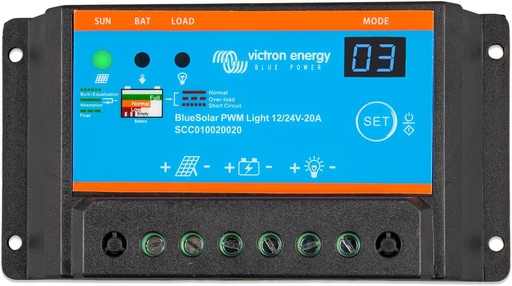 [SCC010020020] BlueSolar PWM-Light Charge Controller 12/24V-20A