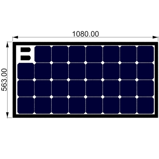 [SOL-SunBoard-M_STB-DX] SOLBIAN SunBoard - Solarmodul-Kit für Relingsmontage 108Wp SunBoard M - STB