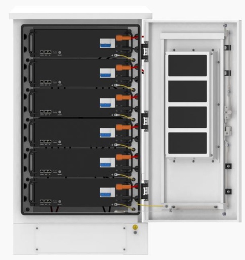 [ZYC-SIMPO-OutdoorCabinet6+] ZYC Energy SIMPO Batterie-Schrank (vorverkabelt) OUTDOOR 6x SIMPO 5000