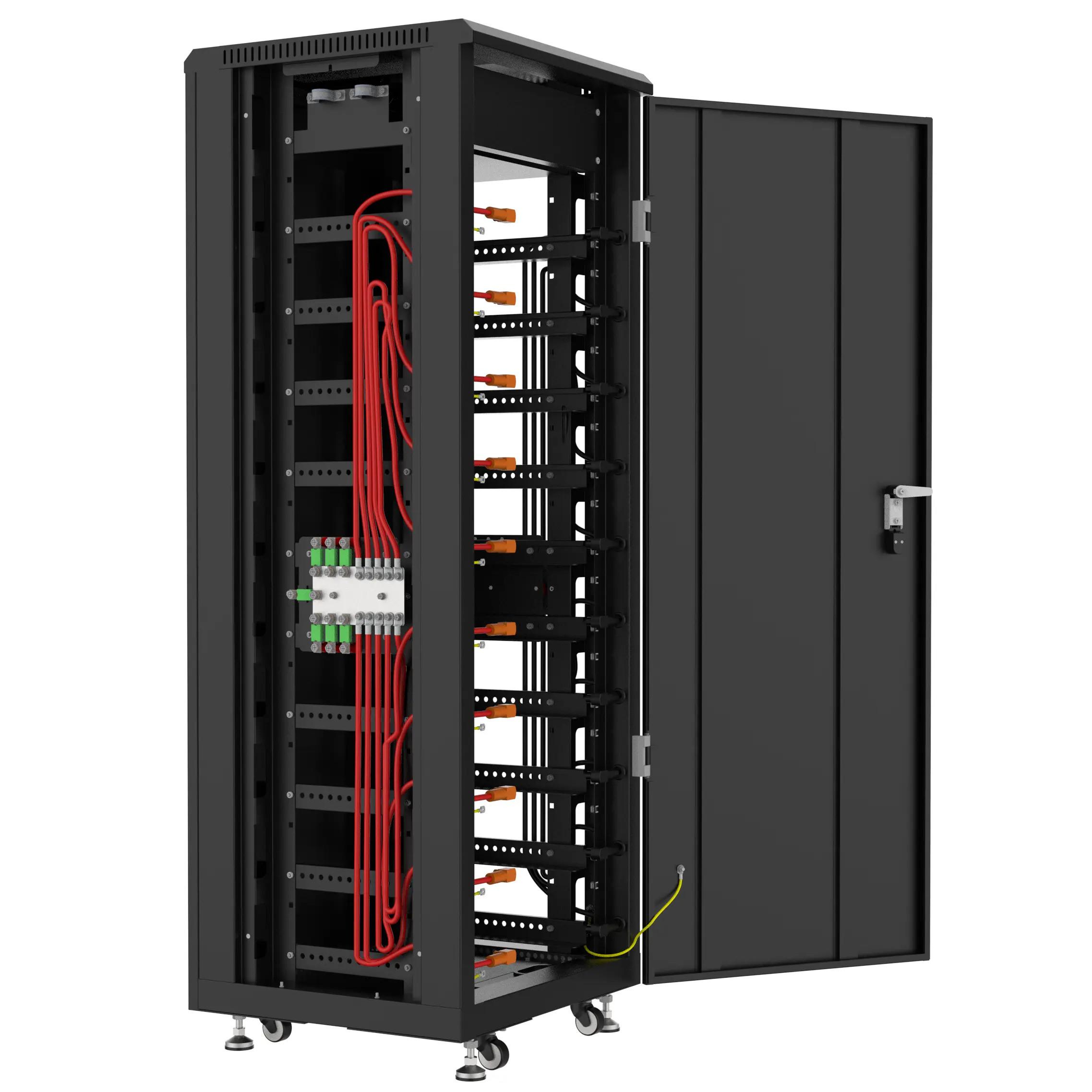 [ZYC-SIMPO-Cabinet10F] ZYC Energy SIMPO Batterie-Schrank (vorverkabelt) INDOOR - 10x SIMPO 5000 (inkl. DC-Hub 7x MEGA-Fuse)