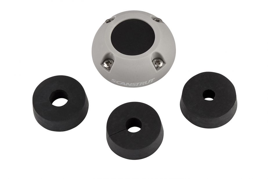 Scanstrut vertikale IP68 Kabel-Durchführung (Kunststoff / Edelstahl) Kunststoff (grau), Scanstrut DS30-P (30mm)