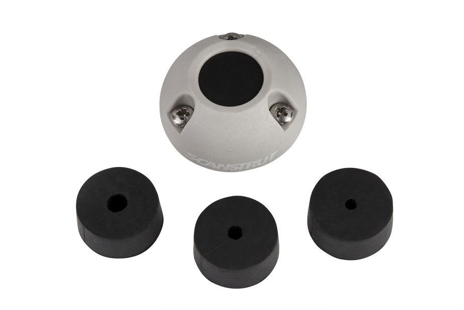Scanstrut vertikale IP68 Kabel-Durchführung (Kunststoff / Edelstahl) Kunststoff (grau), Scanstrut DS21A-P (21mm)