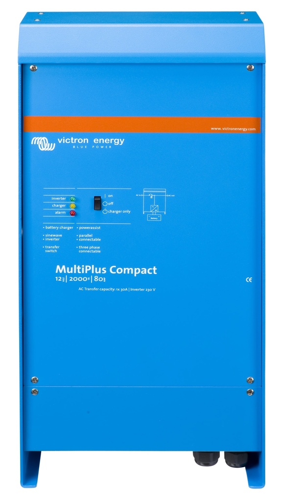 MultiPlus 2kVA-5kVA 230V, 12V, MultiPlus Compact 12/2000/80-30 230V VE.Bus