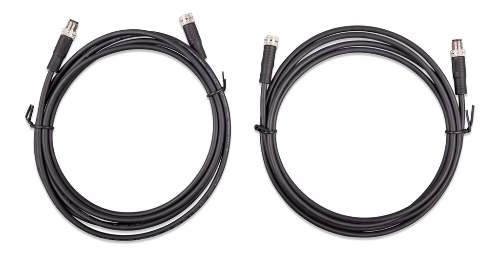 M8 circular connector Male/Female 3 pole cable 2m (bag of 2)